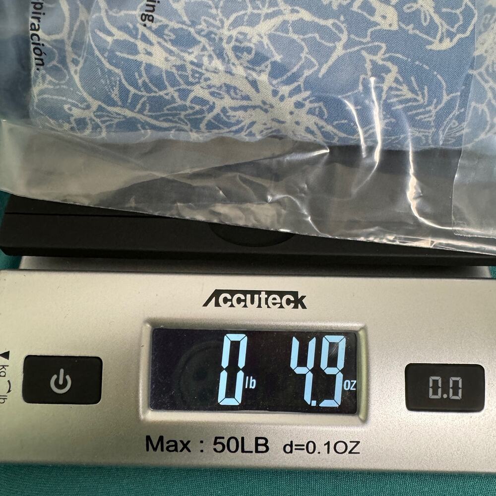 Vintage America Blues Women Missy Top L Blue Floral SOFT 100% Modal Boho Crochet - Picture 11 of 11